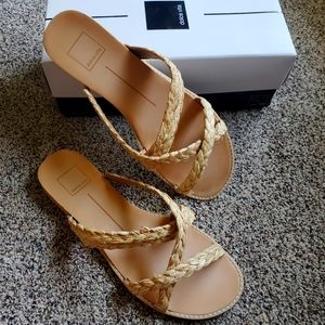 dolce Vita Nebi Natural Raffia Sandals size 11
